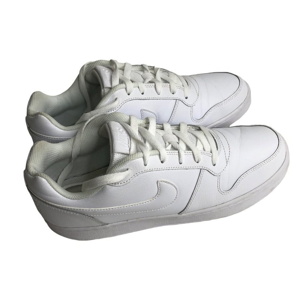 NIKE MENS EBERNON TRIPLE WHITE SHOES SZ 10.5 AQ1775-100